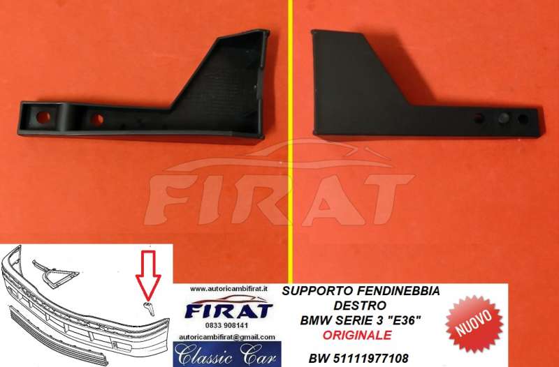 SUPPORTO FENDINEBBIA BMW SERIE E E36 DX (51111977108)
